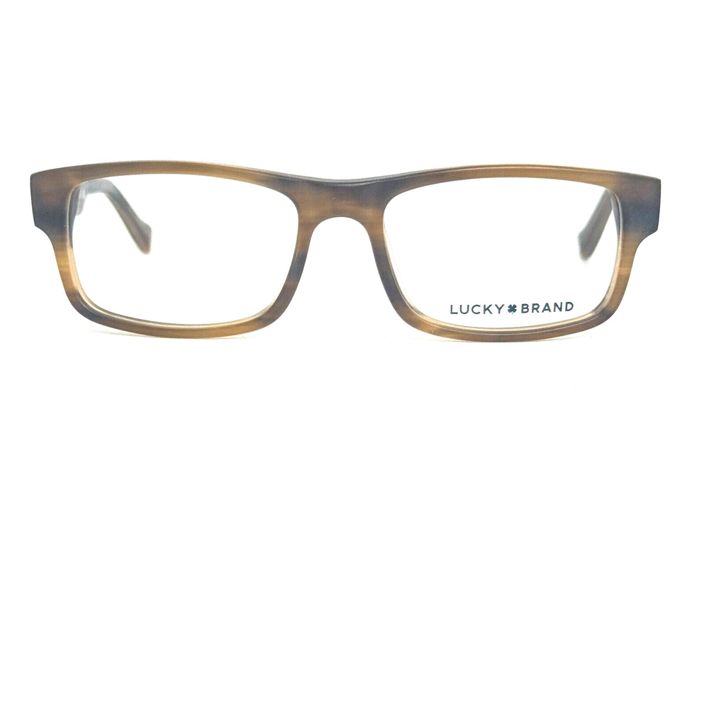 LUCKY‎ BRAND Eyeglasses Frame D804 46-15-125 Matte Brown Horn Full Rim H16477